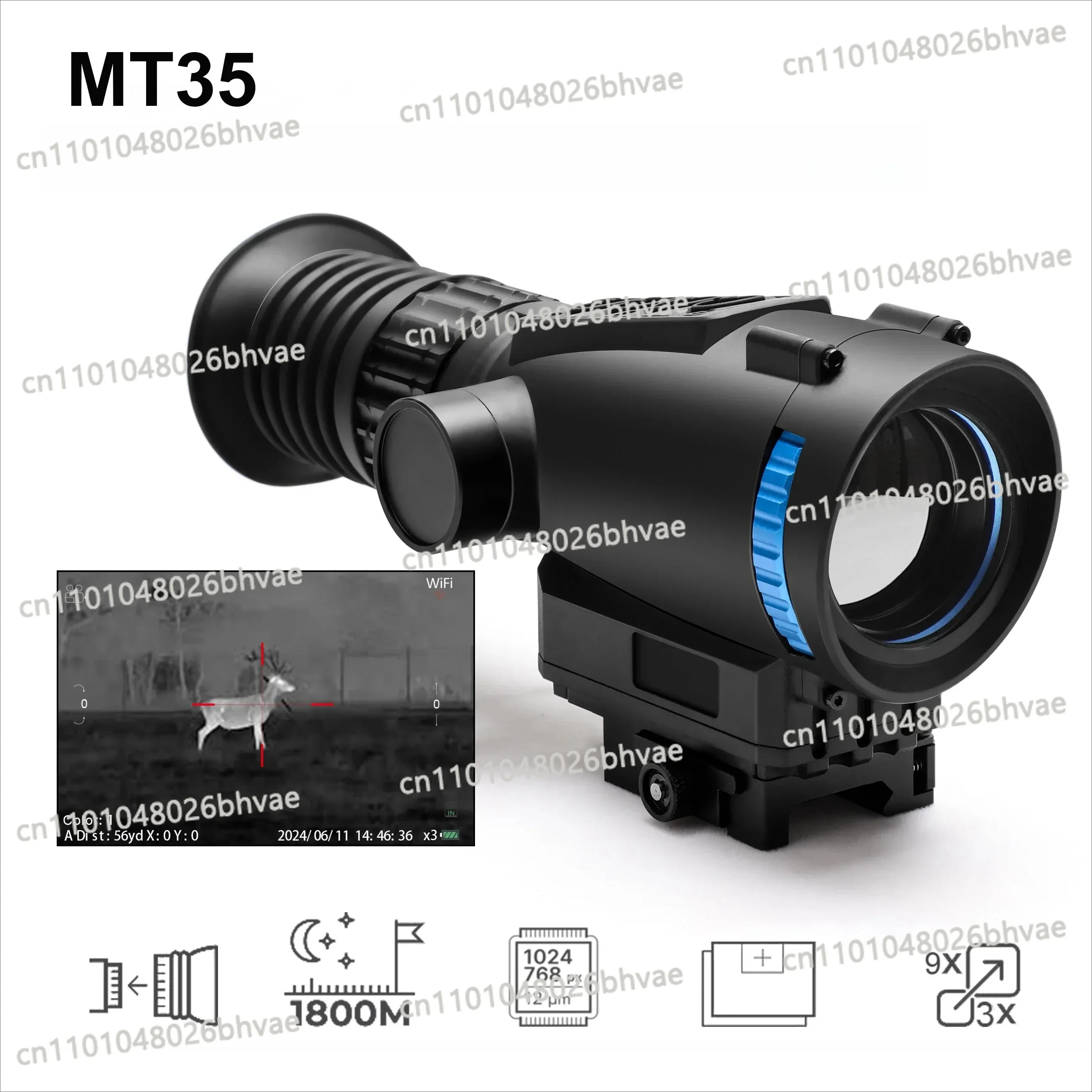 

Night Vision Thermal Imaging Scope 384*288 TRV Thermal Monocular 35mm Lens WiFi Video Recording