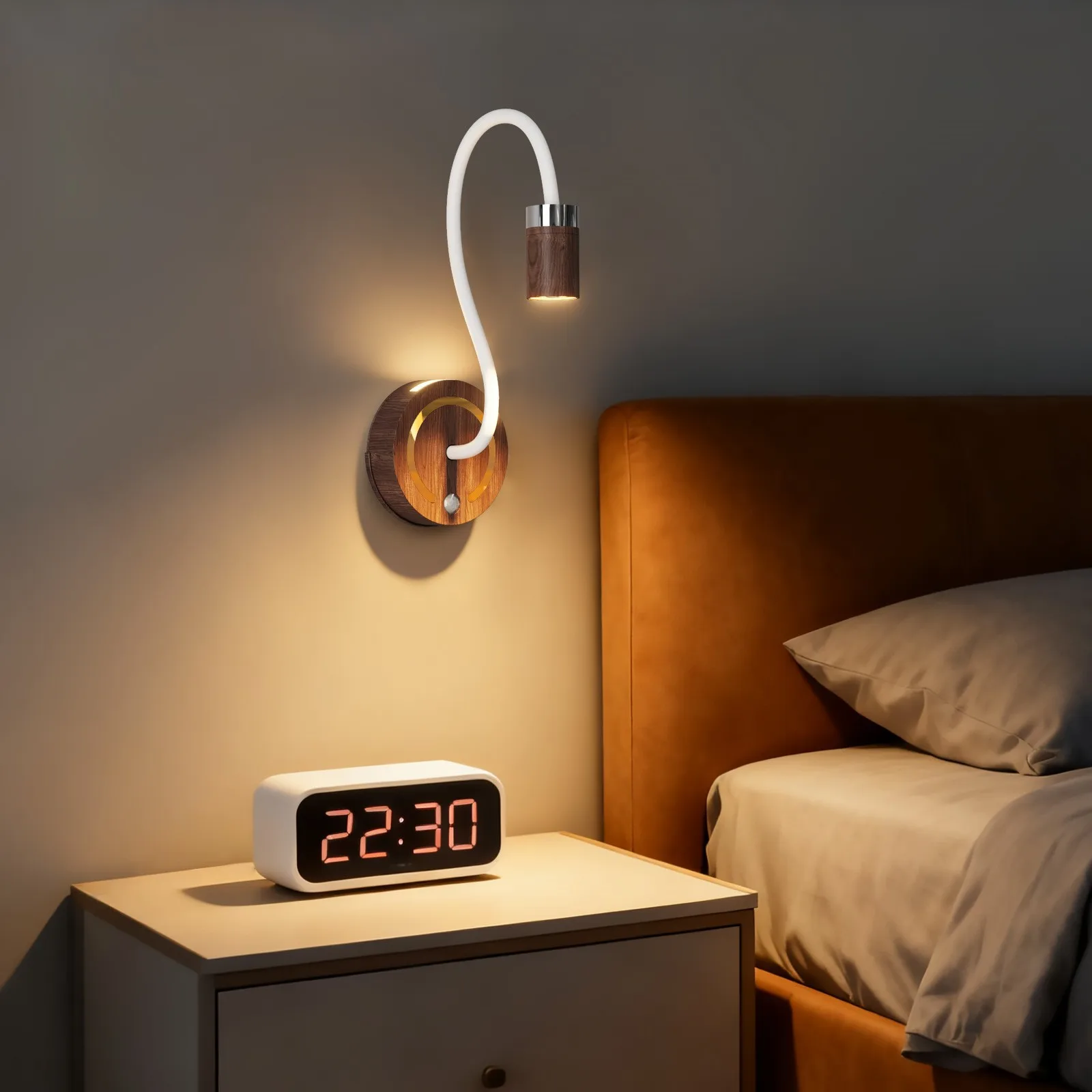 

Светодиодный настенный светильник с датчиком движения для спальни, беспроводной, креативный, для самостоятельной установки, для лестниц