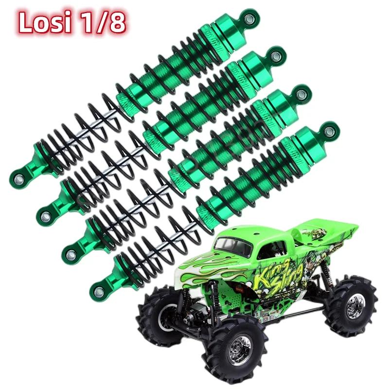 4Pcs Metal Front And Rear Shock Absorber 135mm For Losi LMT 4WD Solid Axle Monster Truck 1/8 RC Car Upgrade Parts