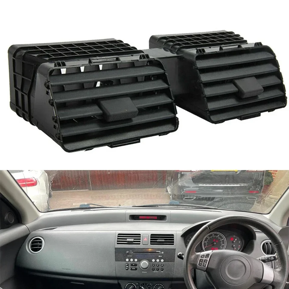 Grille De Sortie D'Air Chauffage Stationnement Voiture – Rotative 360° 60mm/75mm ABS Noir