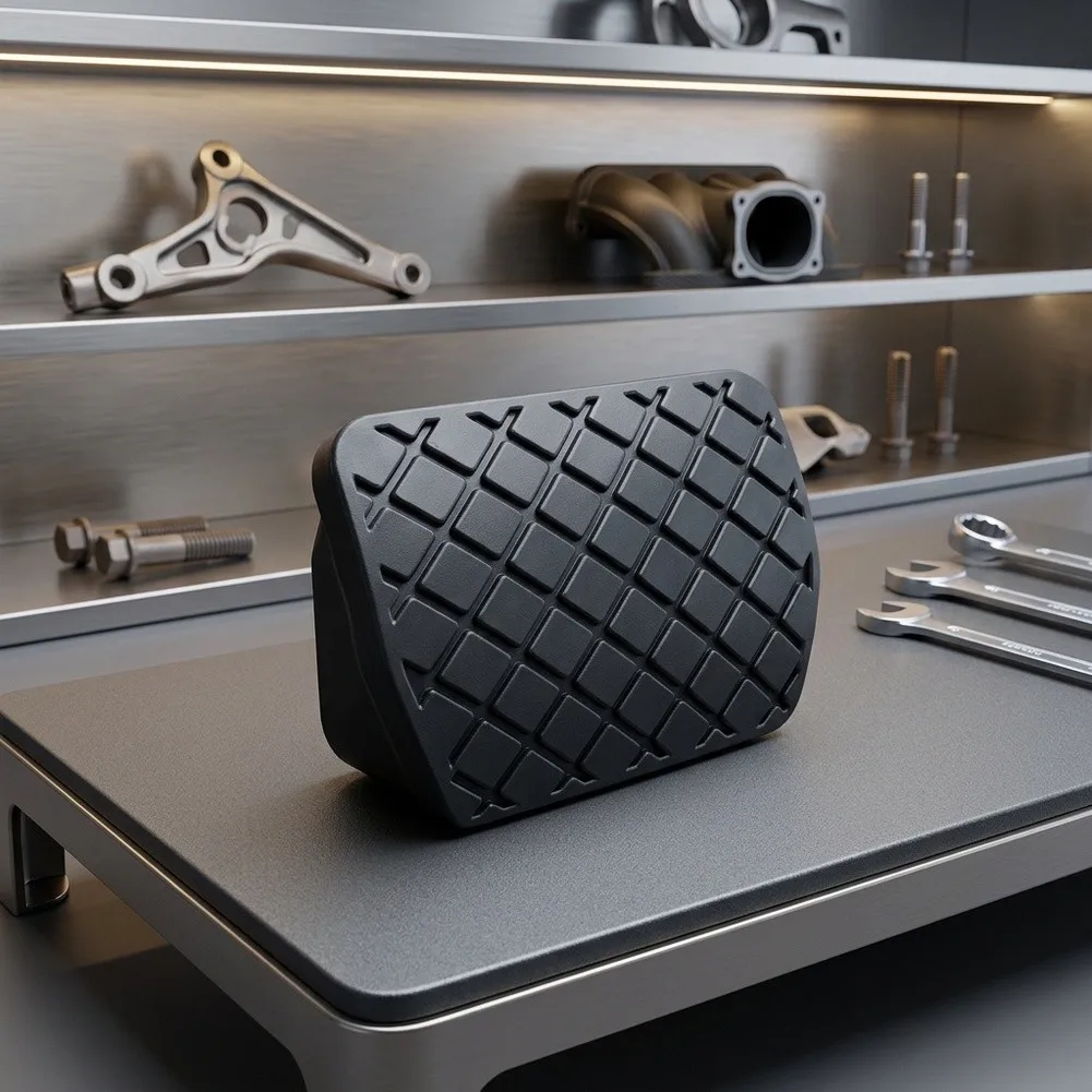 Wear-resistant Pedal Black Brake Pedal Pad High Friction Performance Raised Anti-slip Texture For Urban Traffic