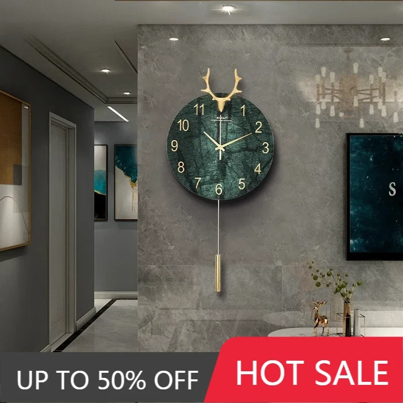 Minimalist Wall Clock Silent Non Ticking Modern Luxury Design Large Easy Read Numbers for Living Room Office Bedroom Home