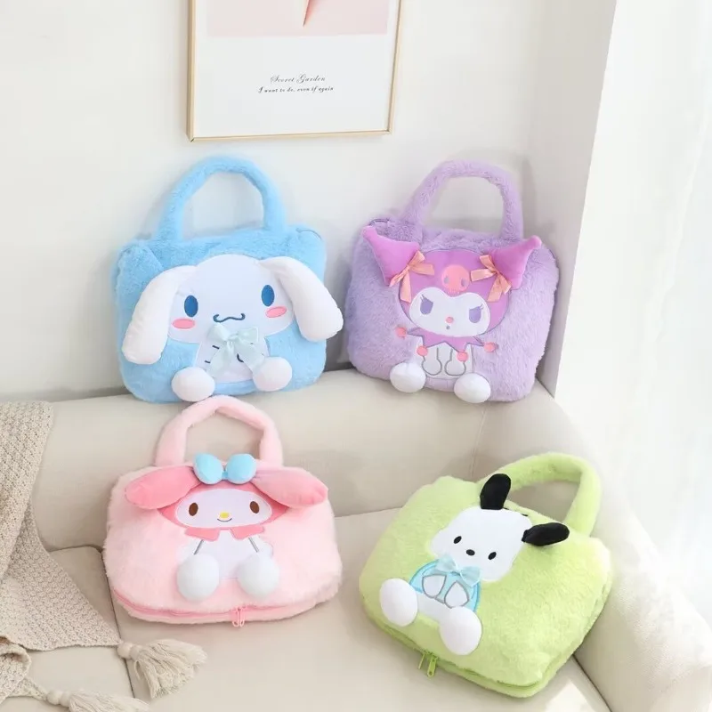 

Cinnamoroll Kuromi Anime Kawaii Sanrio Ins Coral Blanket Cute Pochacco Cartoon Thickened Car Nap Blanket Cover Gifts for Girls