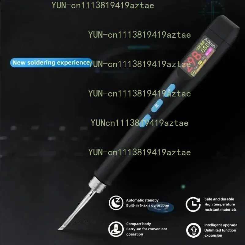 T208 Portable Electric Soldering Iron Pen T208 Intelligent Control Type-C Fasr Heat Welding Repair Mini Rework Station