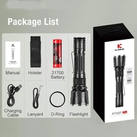 Original Klarus XT12GT PRO 1600Lumen Rechargeable Tactical Flashlight High-performance Lantern Torch With 21700 5000mAh Battery