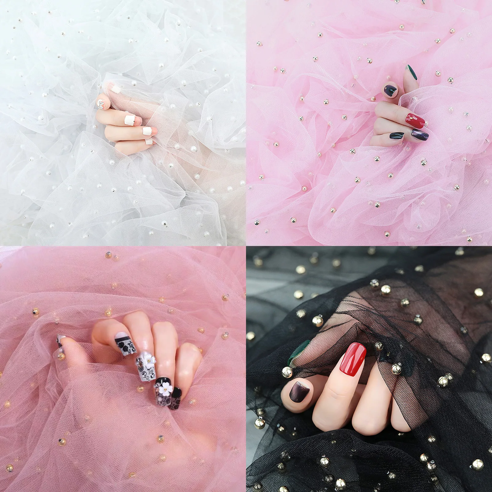 صور التصوير اكسسوارات لينة الشاش مع اللؤلؤ للأظافر الجميلة التقاط صور الجمال مسمار الفن مولعا صور Fotografico