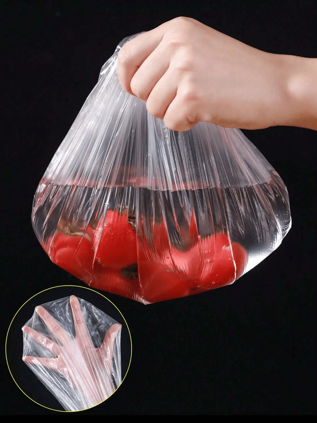 500pcs Wrap Disposable Food Cover,Elastic Food Bowl Protective Covers,Fruit Fresh-keeping Plastic Bag,Fruit Vegetable Cover