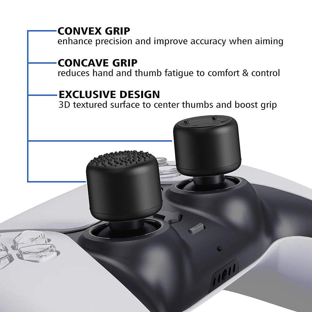 8 шт., силиконовые накладки на стики для PS5/PS4/Xbox One Elite/Nintendo Switch Pro