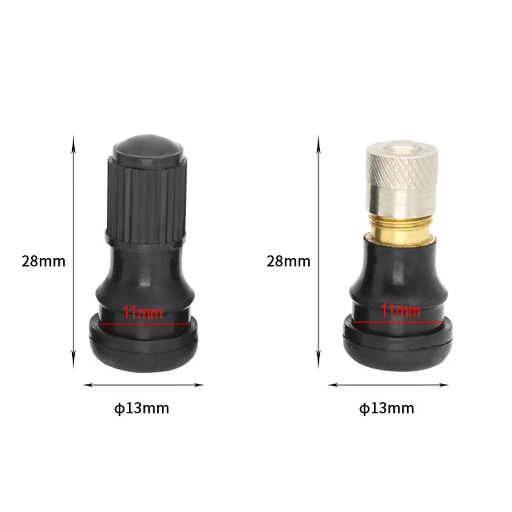 Válvula de pezón directa de 2/4/8 piezas para neumático sin cámara, pezón de rueda de patinete eléctrico