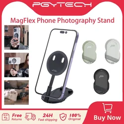 PGYTECH MagFlex Strong Magnetic Phone Holder Folding Photography Stand Fit for iPhone 12/13/14/15 Series and Android Series