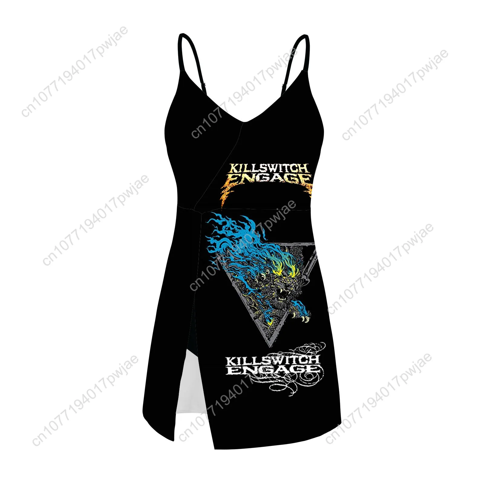 Rainbow Rising Band Sling Dress Swimsuit Womens Bathing Suits Fashion Swimwear Pool Party Beach Bikini Custom Made Beachwear