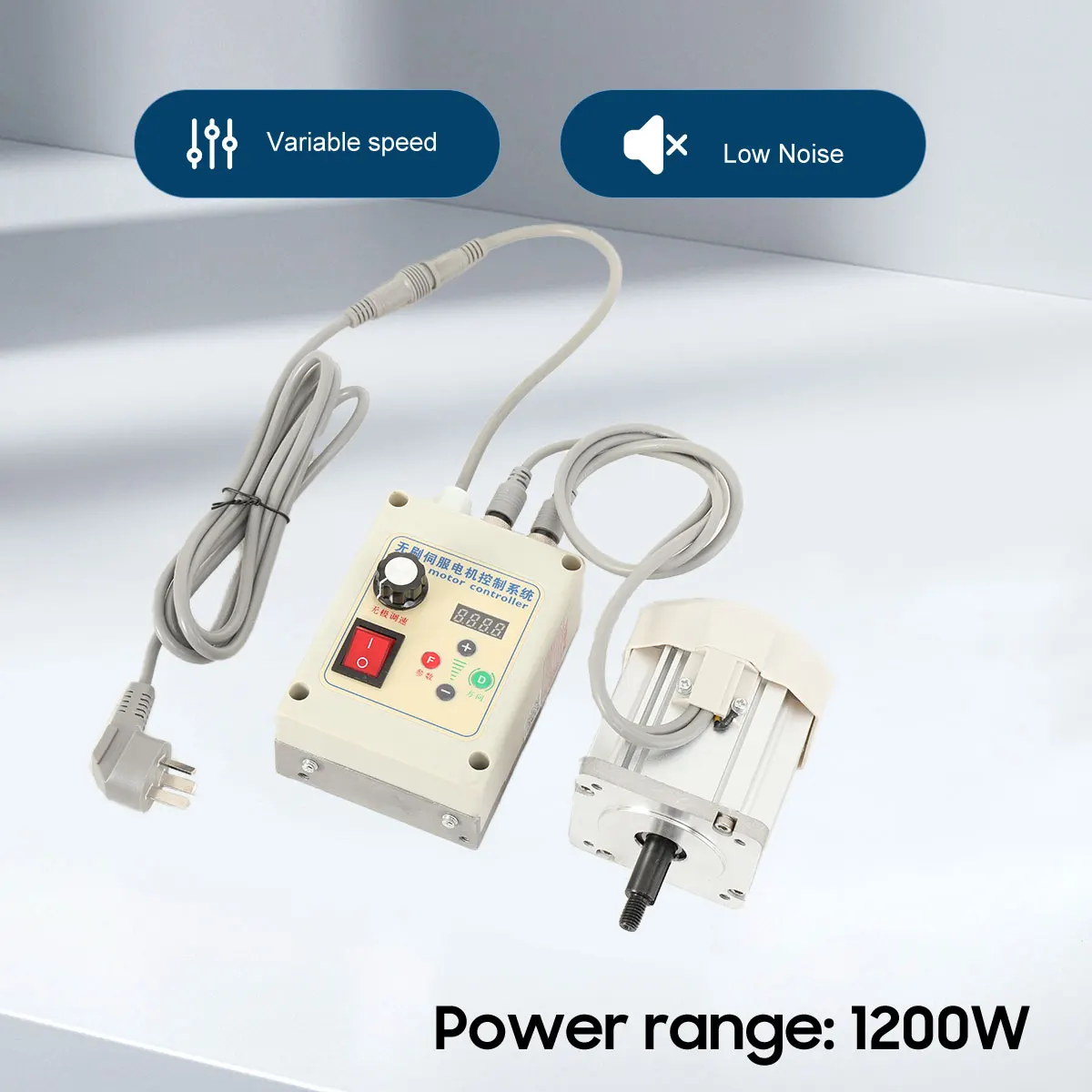 1200W Magnet-Bürstenloser Motor Permanentmagnet-Treiber Controller Drehzahlregler Bandschleifer Hochleistungs-Steuerungssystem-Kit – Detail 1