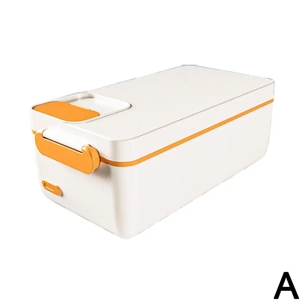 NEW 1L USB Electric Lunch Box Portable Camping Heated Lunch Insulated Box Rater-free Rechargeable Lunch Unplugged Box Offic B5E9