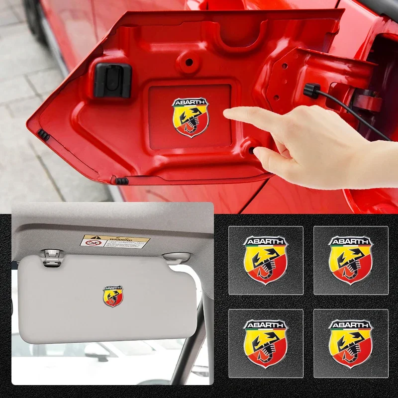 Creative stickers emblem Auto Decor Decals Car Window Wiper Stickers For Abbas Abarth Punto 124/125/500 Stilo Ducato Car