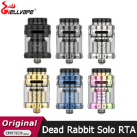 Original Hellvape Dead Rabbit Solo RTA Tank 24mm 2ml/4ml Electronic Cigarette Atomizer with 810 Drip Tip Single Coil Build Deck