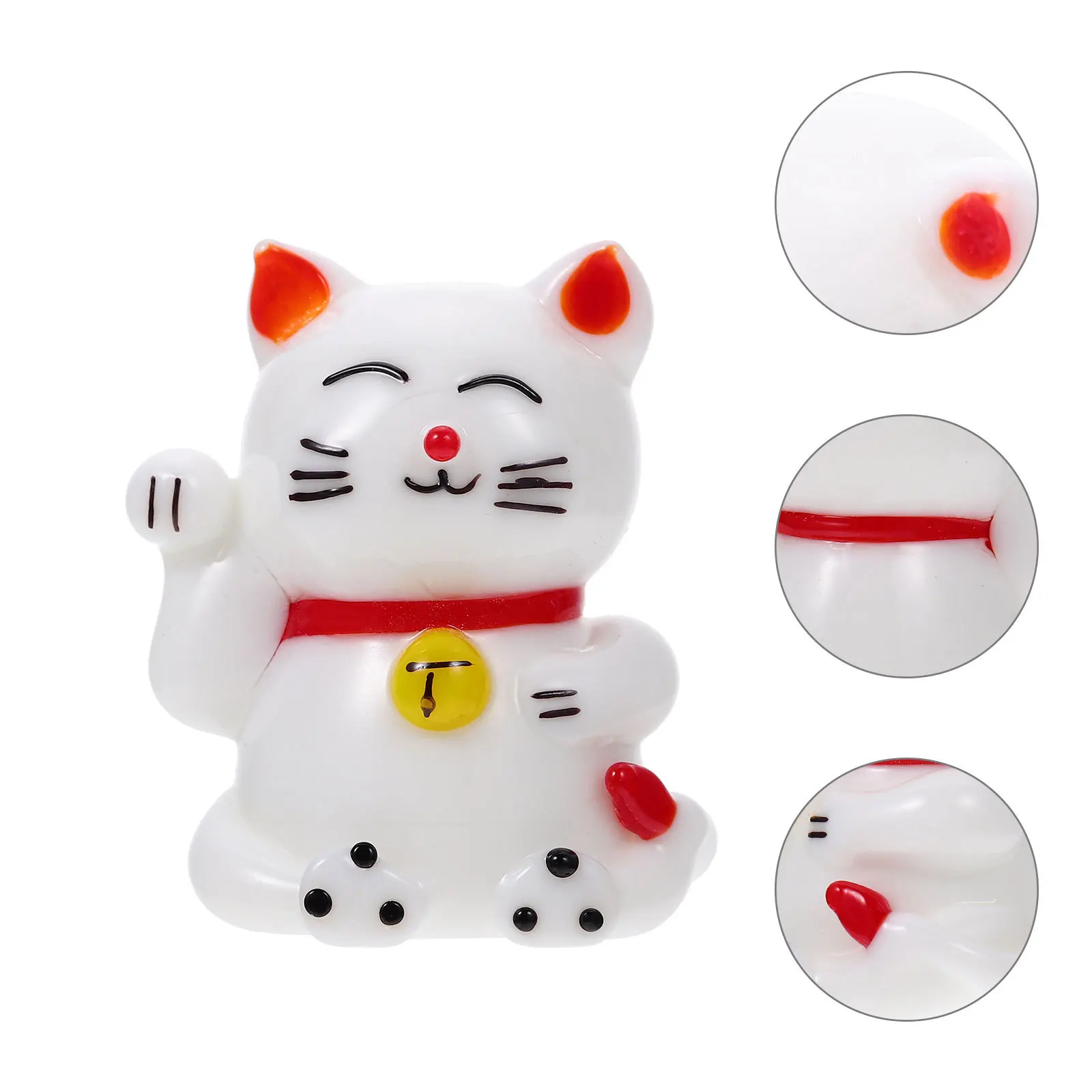 

Small Cat Desktop Decor Exquisite Unique Design Home Tabletop Scene Adornment High Class Material Stable