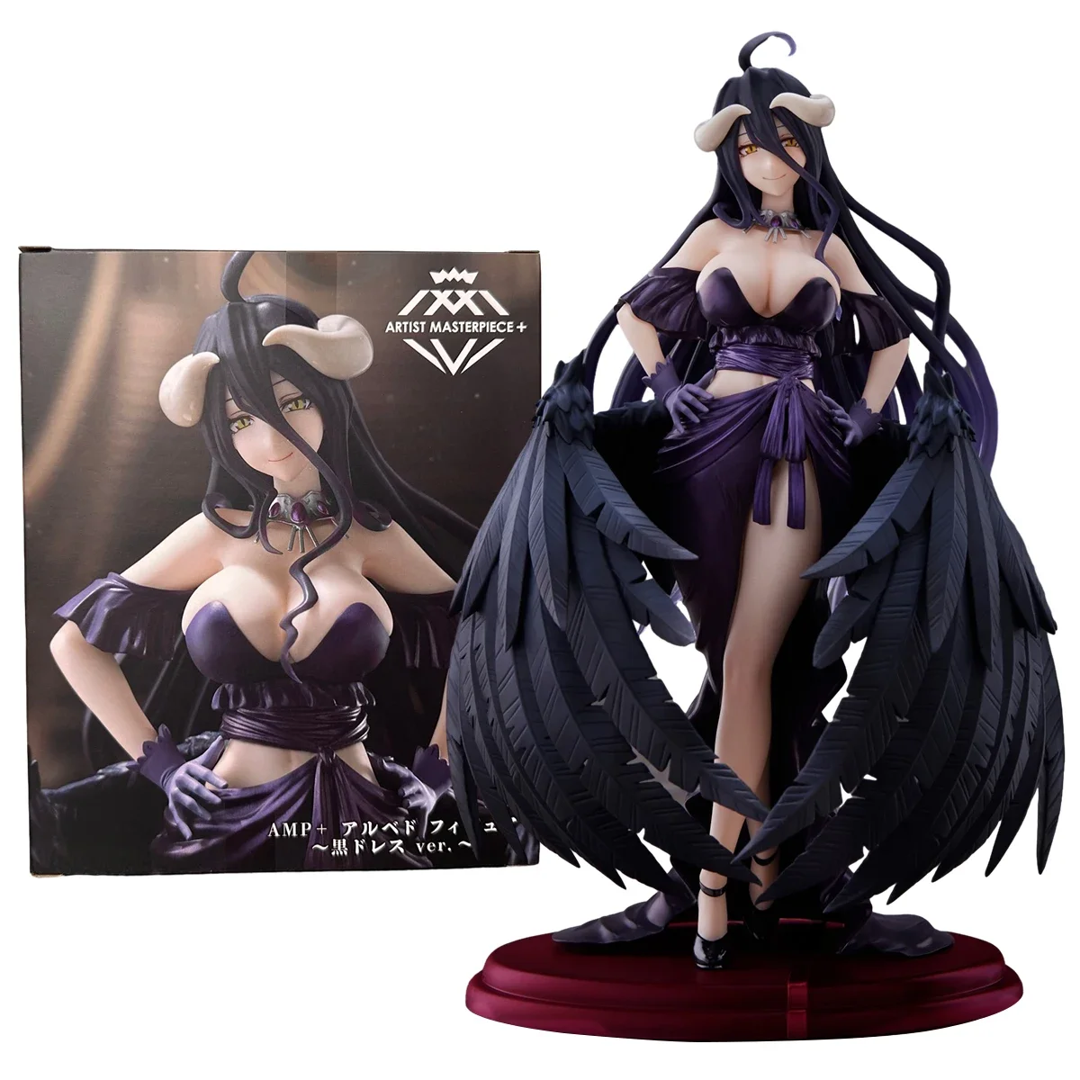 

23cm Anime Overlord IV Albedo Artist Master Piece Black Dress Ver. PVC Action Figure Removable Model Toy Gift Collection