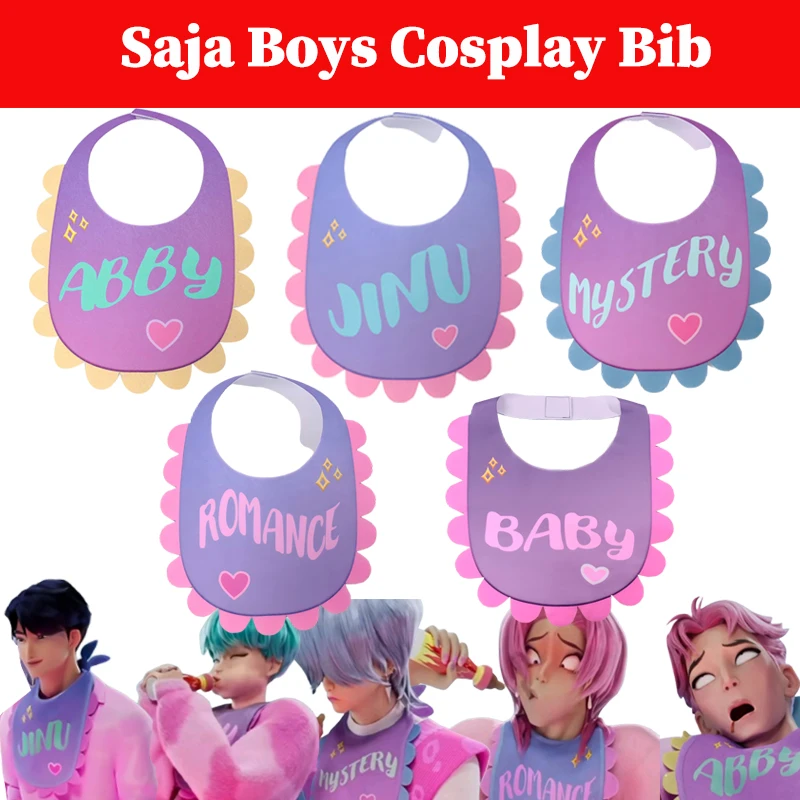 

K POP Demon Hunter нагрудник для косплея Saja Boys Jinu Romance Baby Abby Mystery Burp нагрудник слюна полотенце костюм реквизит на Хэллоуин костюмы