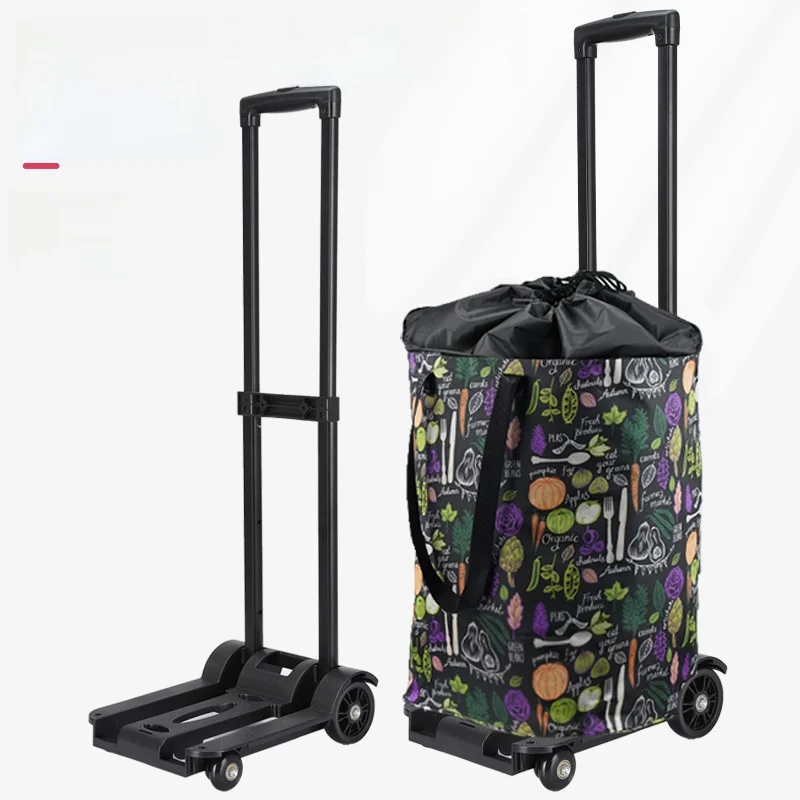 portable-folding-shopping-cart-with-four-wheels-retractable-handle-vegetable-buying-small-trolley-car-home-use-carriage