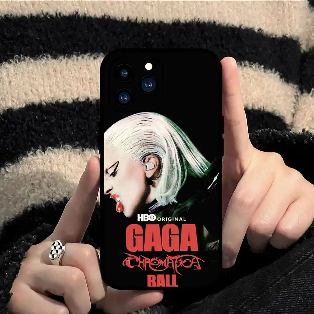 Hot Singer Lady G-Gaga Phone Case For Xiaomi 10 12 Poco M3 X3 Nfc Redmi 10 11S Lite Ultra 4G 5G Black Soft Shelll