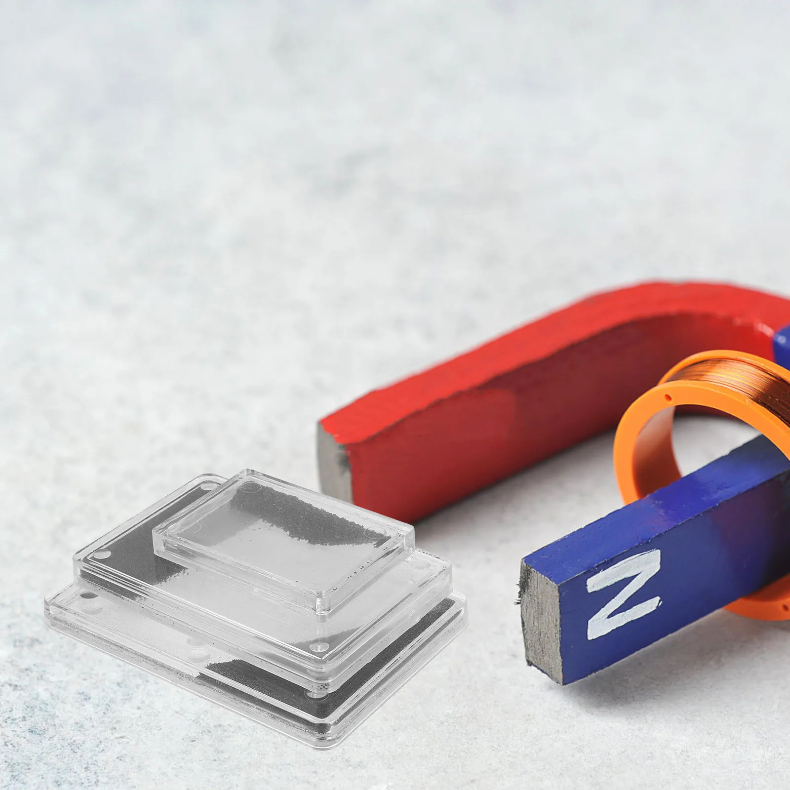 3 قطعة معيد المجال المغناطيسي مع مسحوق أكسيد الحديد مجموعة علوم الفيزياء القابلة للتعديل لتعليم تعليم جذع الفصول الدراسية #3