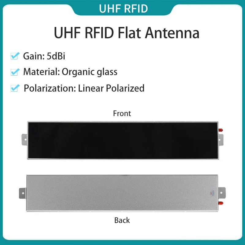 5dBi UHF RFID Flat Panel Antenna Linear Polarization UHF RFID Antenna for Tool Cabinet Management