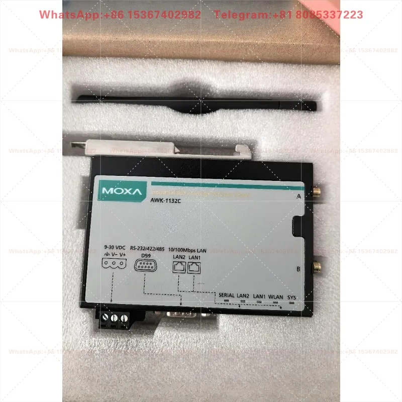AWK-1132C-US Industrial Wireless AP Client 2.4GHz WiFi Bridge IP30 DIN Rail Mount Long Distance Data Transmission