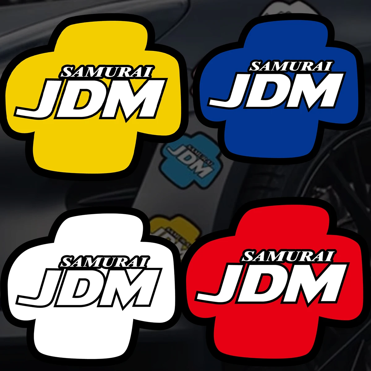 JDM Decal Accessories Band-aid Patch Reflective Stickers Motorcycle Scooter Electric Car Auto Body Window Windshield Fuel Tank