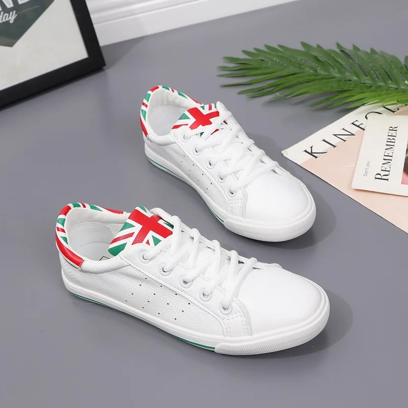 

2025 женские кроссовки из мягкой кожи, легкая нескользящая перфорация, дышащая повседневная удобная прогулочная обувь на шнуровке