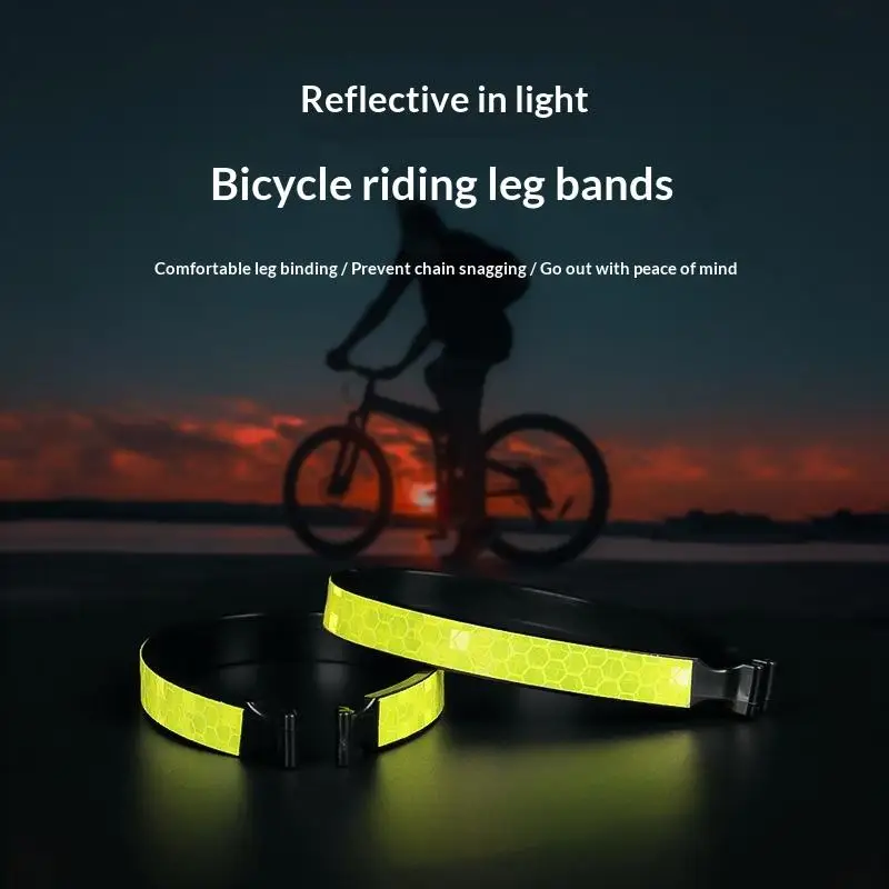 Wholesale 2PCS Reflective Carabiner Trouser Clips Safe Driving Cycling Gear With Seat Belt Warning Sticker For Outdoor Use