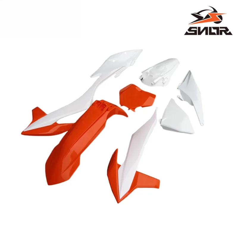 SNOR Motorcycle Full Plastic Body Fairing Kit Fuel Tank Guard Side Panel Mudguard For KTM SX SXF XC XCF EXC EXCF XCFW 2019-2023