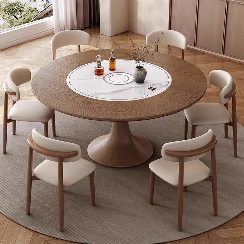 Round Dining Tables Baby Room White Ceramic Desk Entryway Dining Tables Crayon Market Mesa Comedor Extensible Home Furniture