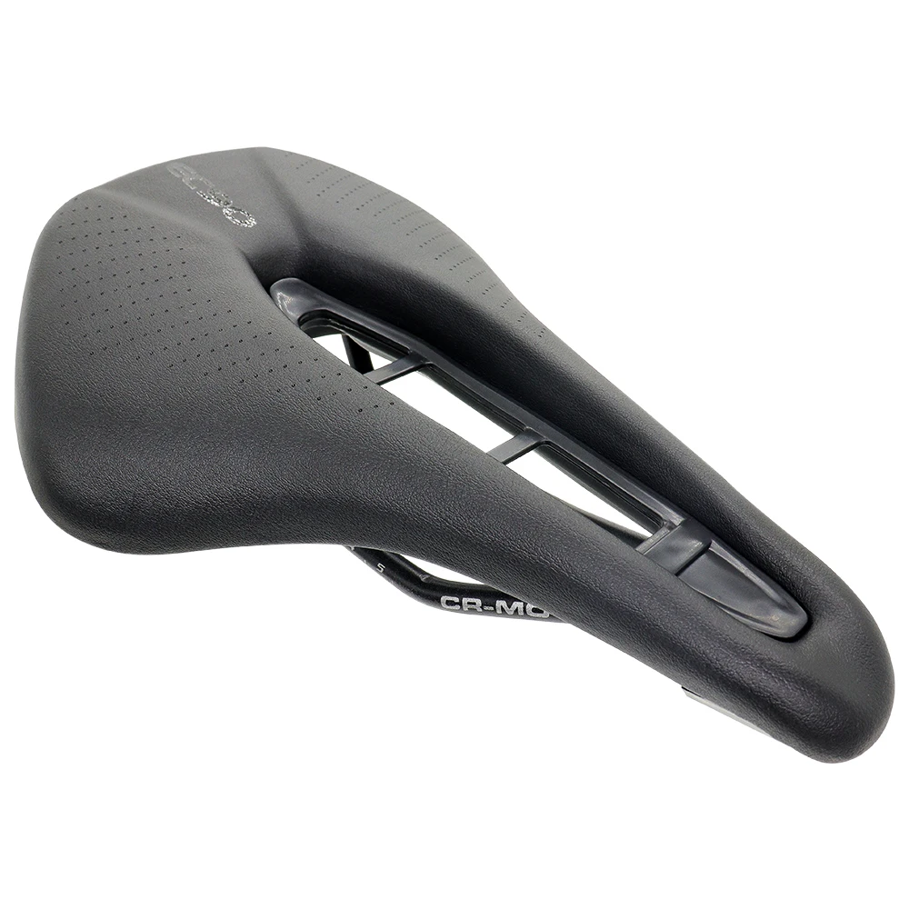 EC90 MTB Road Bike Saddle Super Light PU Leather Cycling Cushion 240mm*150mm Hollow Breathable Racing Bicycle Seat