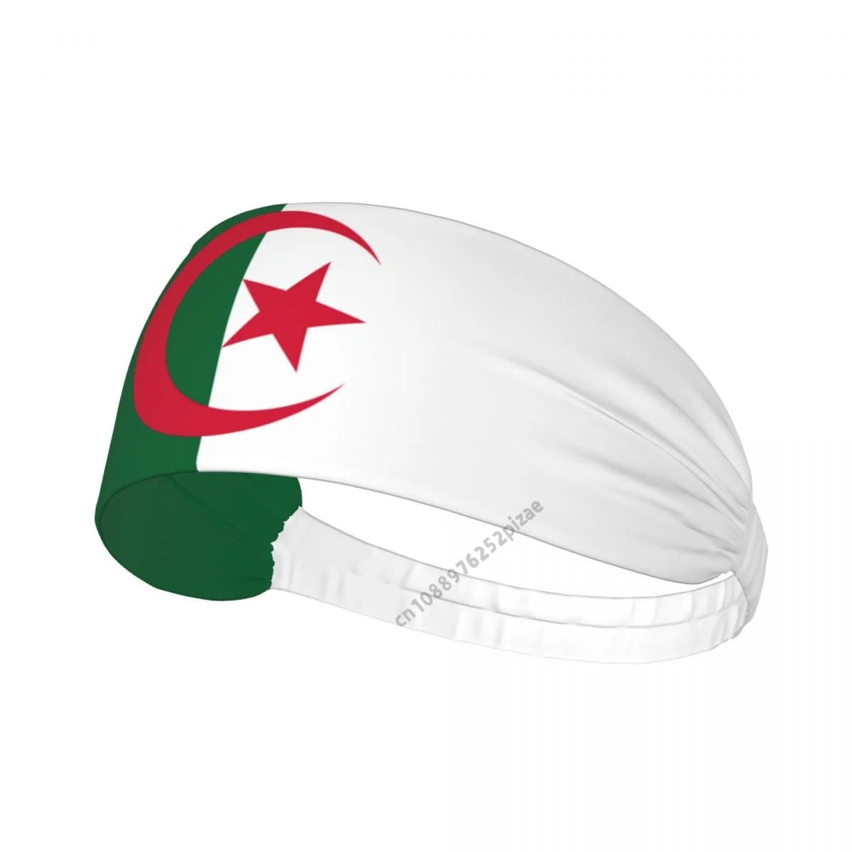 

Algeria Flag Men Women Bands Elastic Wide Headbands For Yoga Sports Fitness Exercise Tennis Running Gym Dance Athletic
