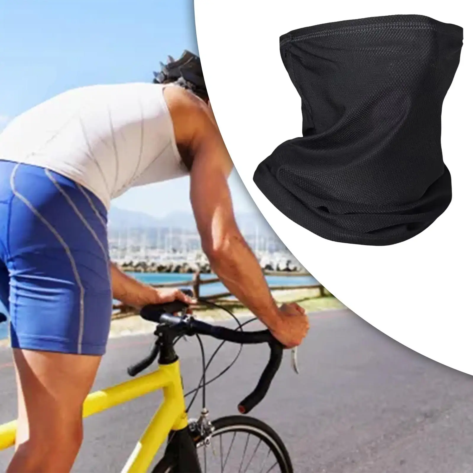 Cagoule rafraîchissante, écharpe fine et respirante pour femmes, Protection solaire pour l'équitation et le sport