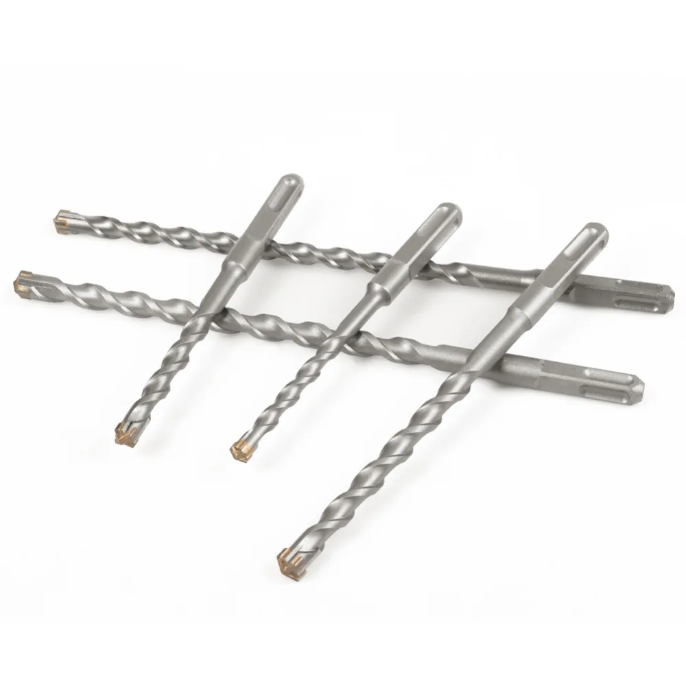 1Pc Concrete SDS Plus bit Cross Cutter head double auger Hammer 110mm 160mm 200mm Wall Brick Block Electric Hammer Masonry Bit