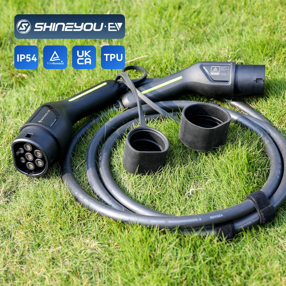

Factory Discount Type 2 32A 3Phase Male To Female IP54 22kw 220v IEC 62196-2 5M TPUEv Charging Cable
