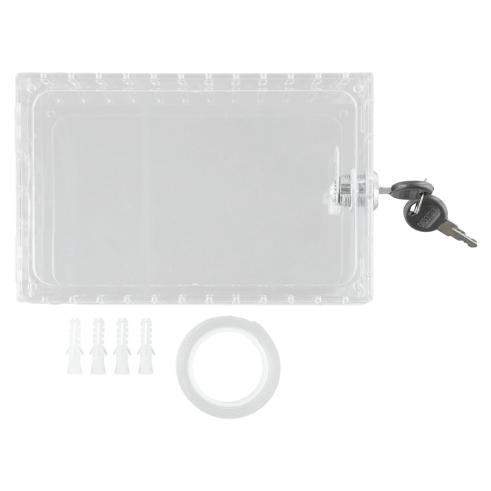 

1 шт. коробка для блокировки термостата с 2 ключами, большая защита термостата, прозрачная крышка, простая в установке крышка коробки из АБС-пластика с постоянной температурой