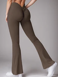 Women's casual fashion solid color yoga pants rubber band skinny sweatpants