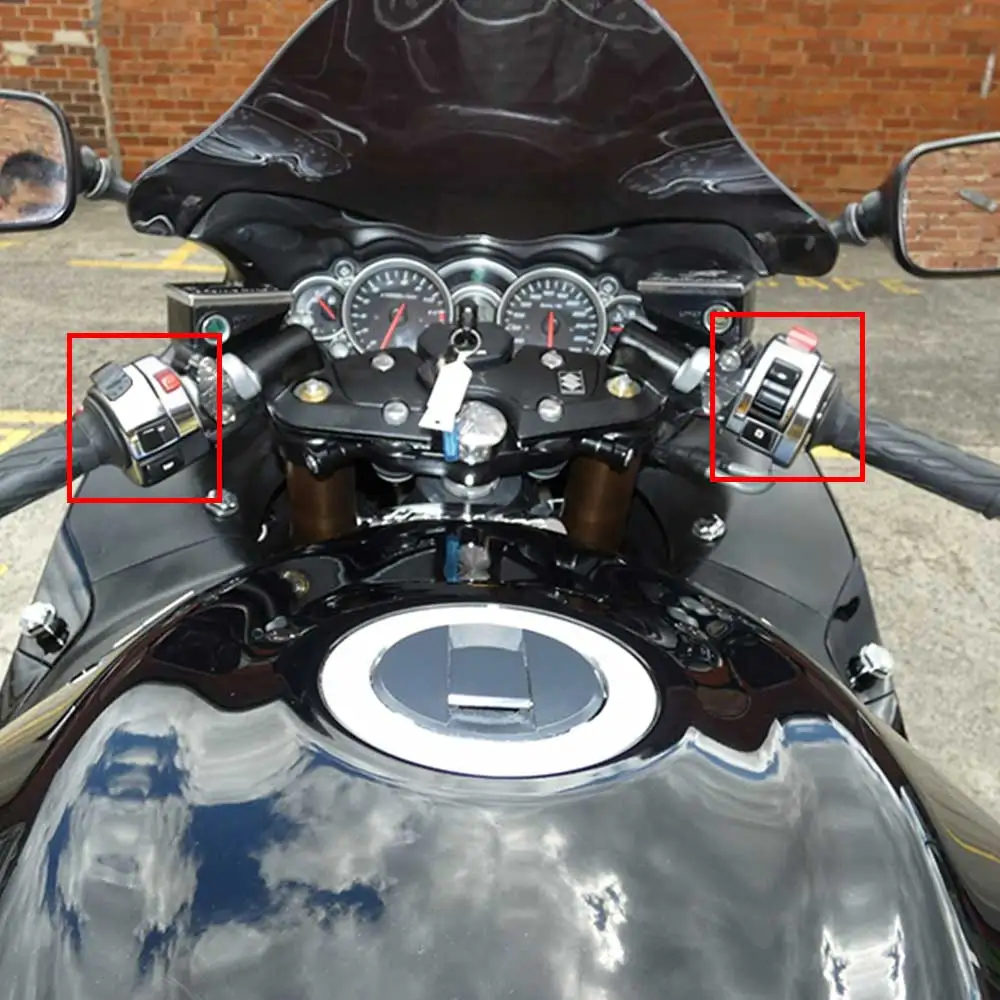 Handlebar Control Left Right Chrome Switch Housings Cover For Suzuki GSX-R 600 750 GSX-R 1000 GSX1300R Hayabusa 2007-2012 Chrome
