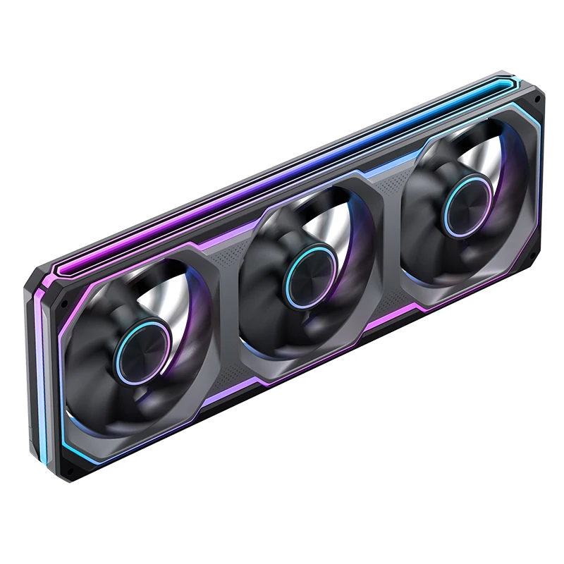 Jonsbo XA-120 XA-360BR PC-chassisventilator Driezijdige spiegel ARGB Sync CPU-koelventilator 120 mm PWM AIO Stille behuizingsventilator PC Gaming Fans