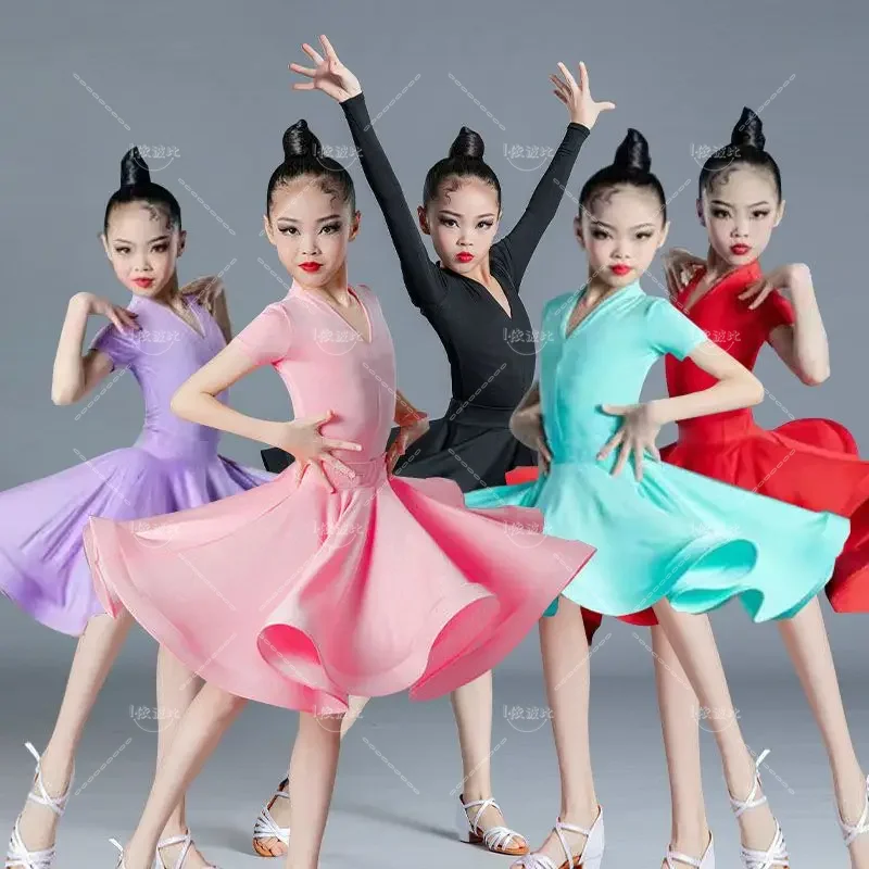 

Girls Latin Dance Training Clothes Fashionable New Children's Performance Clothes Dance Clothes for Women