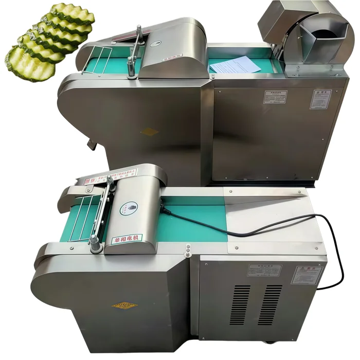 

Factory Price Crinkle Cucumber Cutter Slicer Machine Wavy Gherkins Cutting Machine Big Wave Baby Pickles Slicing Machine