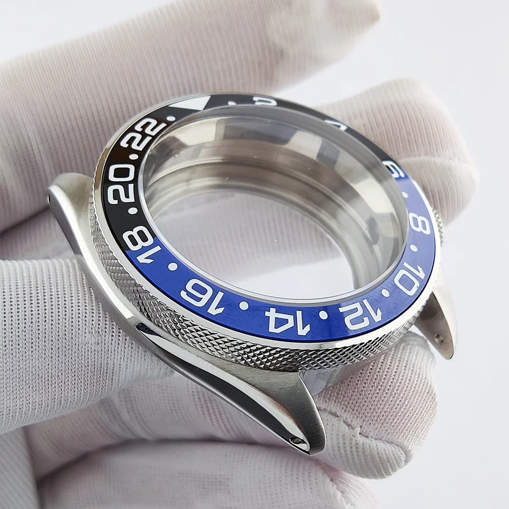 40mm case SKX007 watch case NH35 case fits 28.5mm dial case sapphire glass waterproof case HN35/NH36 movement accessories