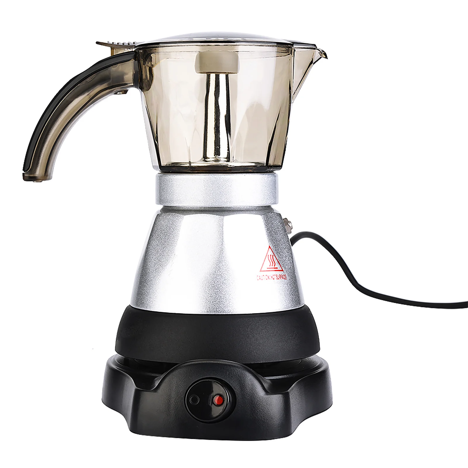 

Espresso Coffee Maker Made of High Quality Aluminum Alloy Electric Large Capacity Electric Moka Pot Stovetop Coffee Percolator