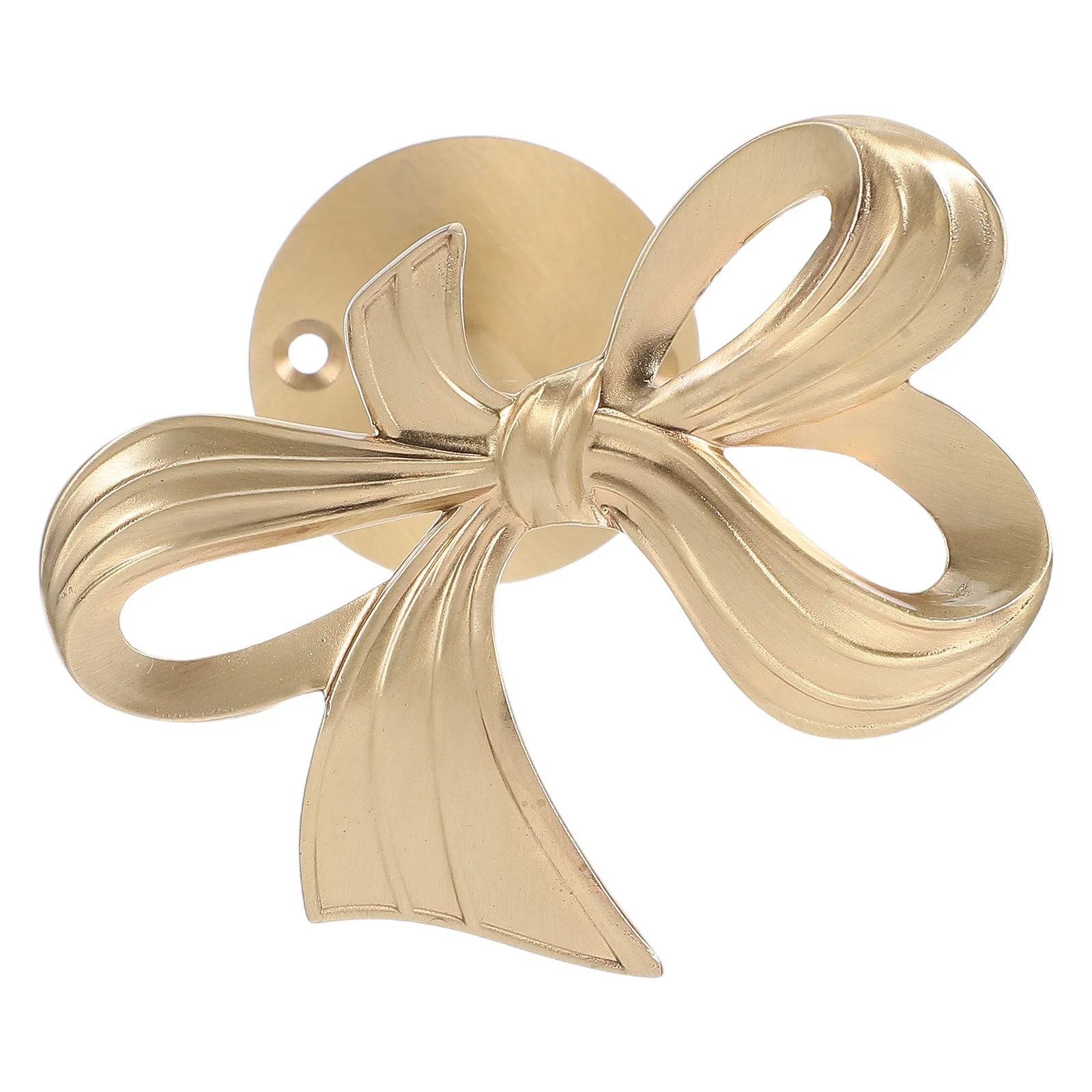 

Gold Bow Brass Wall Mounted Curtain Holdbacks Heavy Duty Bowknot Hooks for Drapery Tiebacks Coat Rack Bedroom Bathroom