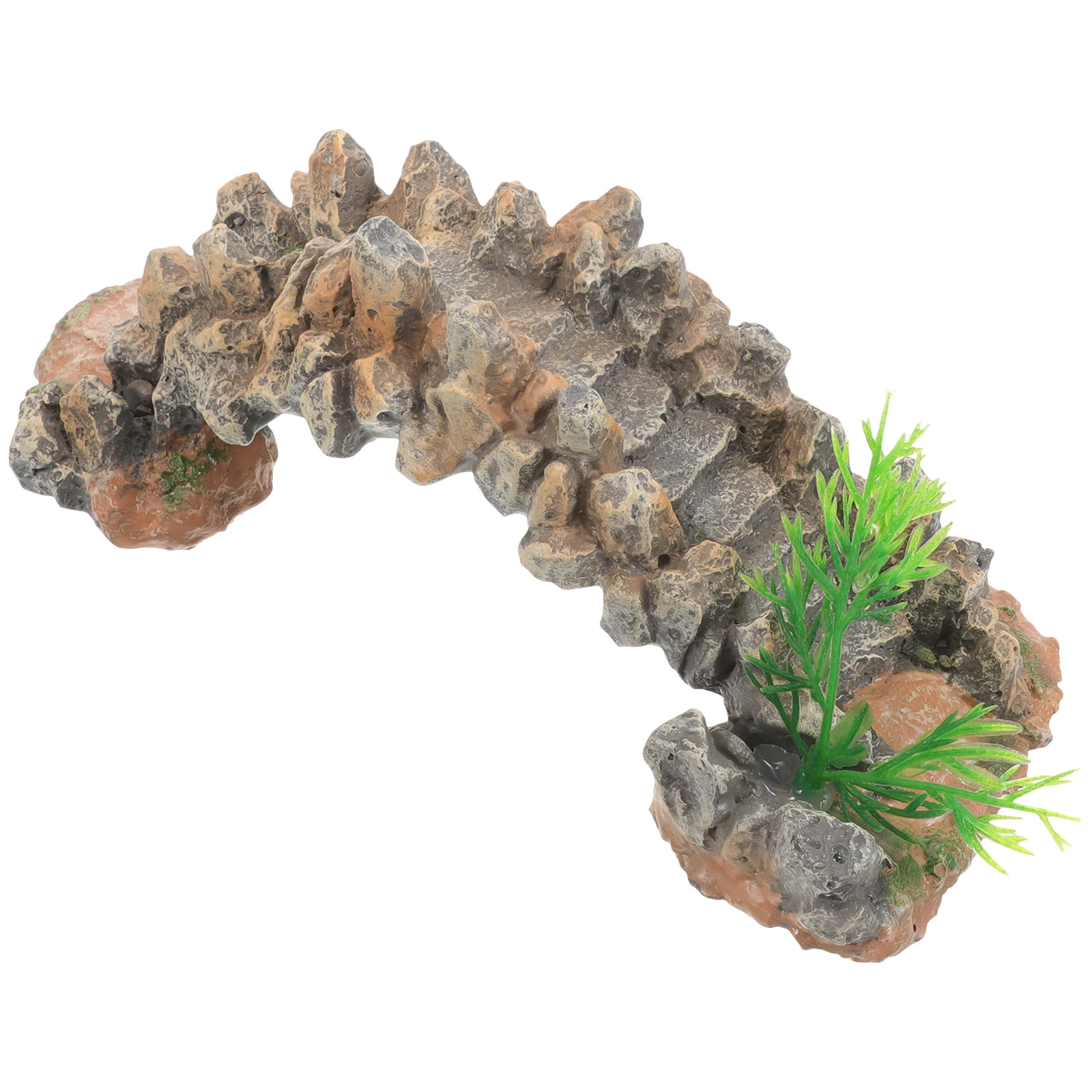 

Fish Tank Decor Bridge Resin Arch Aquarium Ornament For Turtles Mini Garden Accessory Pond Micro Scene Landscape