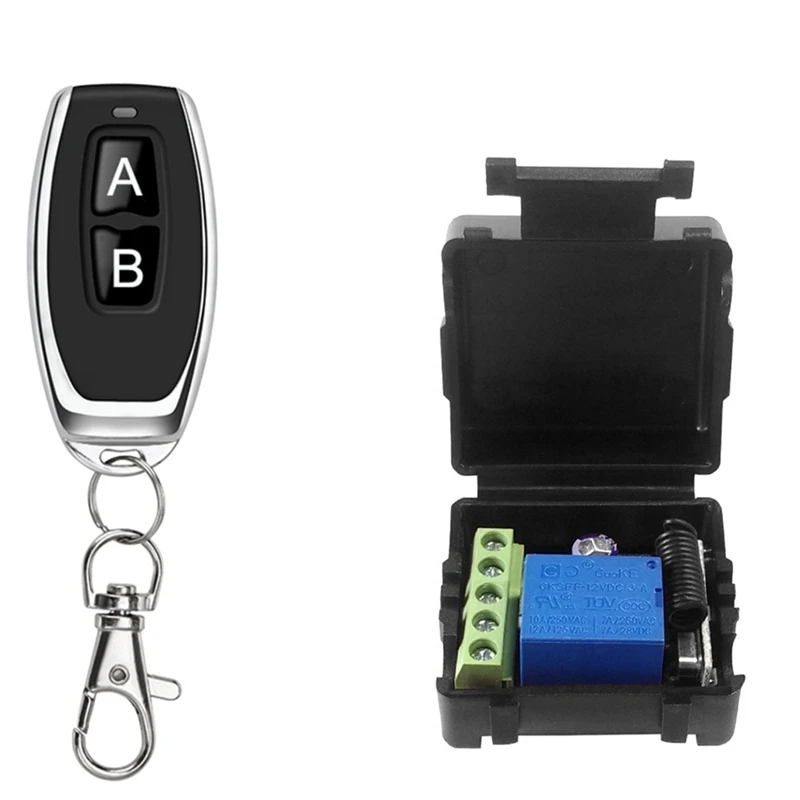 Interruptor de Control remoto inalámbrico Universal DC12V 1CH, módulo receptor de relé, Transmisor de RF, controles remotos inteligentes de 433Mhz