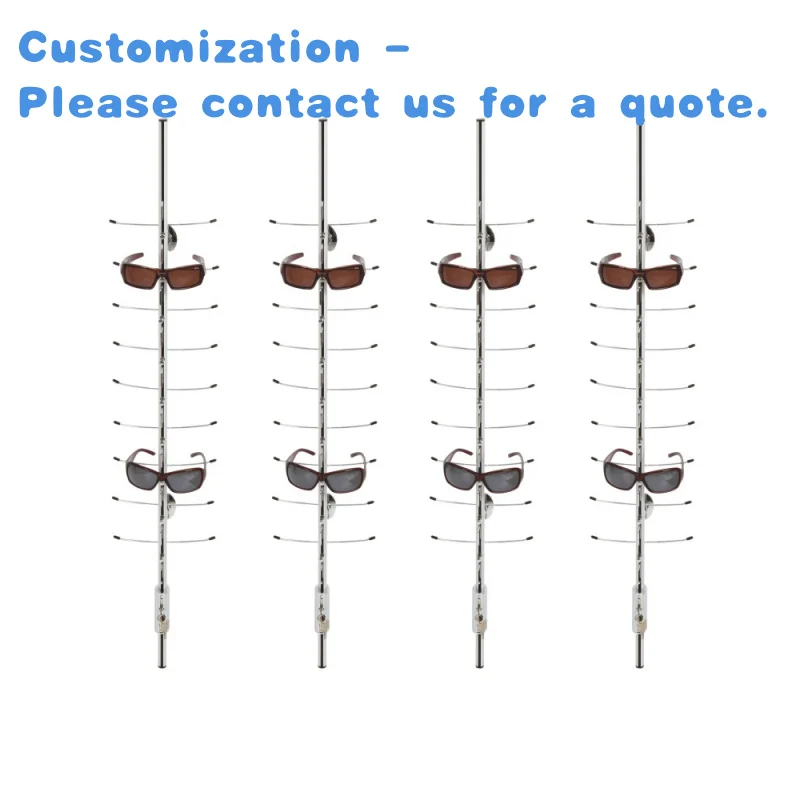 

На заказ.Магазин очков, настенная оправа, стержни для дисплея очков, стеллаж для выставки товаров солнцезащитных очков, алюминиевый сплав, оптические очки, дисплей S