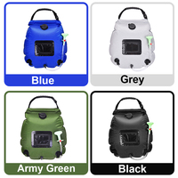 20L Solar Shower Bag Outdoor Portable Solar Heating Shower Bag for Camping Hiking Traveling Beach Solar Heating Shower Bag